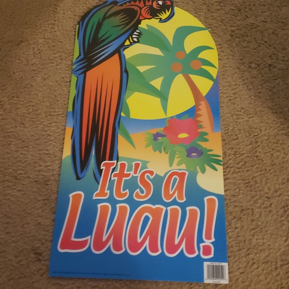 It's a Luau! Parrot Poster
